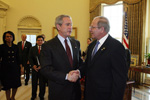 President George W. Bush and William Handal